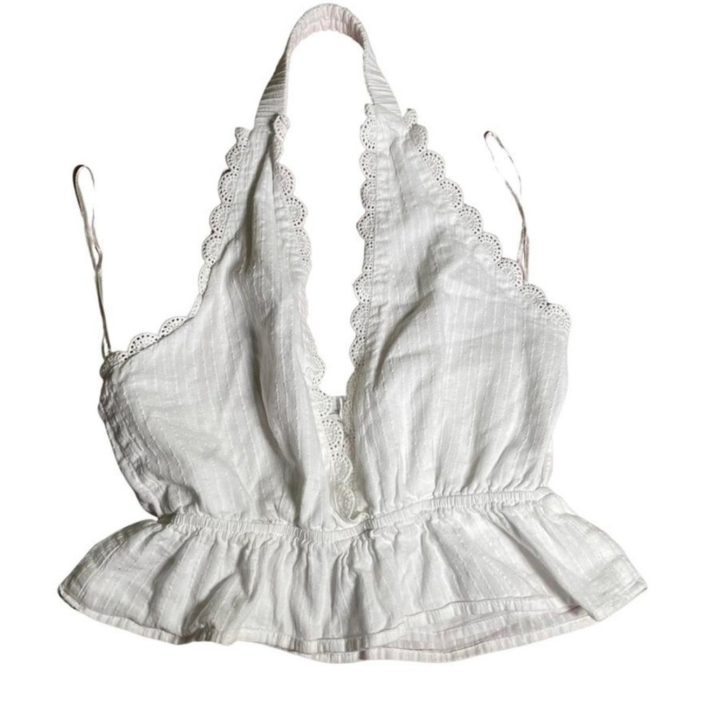White Halter Top